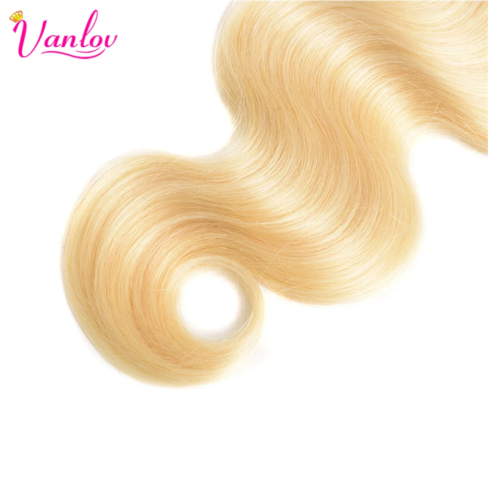 Vanlov Brazilian Body Wave 613 Blonde Lace Closure 4x4 Human Hair Closure With Baby Hair Remy Hair Extensions Free Part (6)
