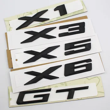

1pcs ABS Car Emblem Logo Badge Body Label Stickers For BMW X1 X3 X5 X6 GT 4MATIC Number Auto Tail Trunk Rear Decals accessories