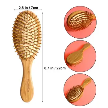 

1PC Hair Brushes Natural Beech Anti-static Detangling Comb for Women