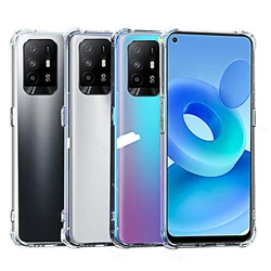 Shockproof Transparent Silicone Phone Case - Durable Protective Back Cover for oppo A73 5G (Airbag transparent)
