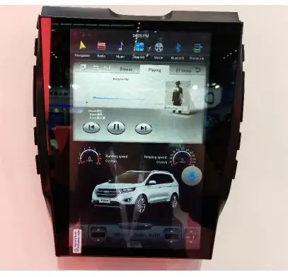 12," tesla стиль вертикальный экран android 6,0 четырехъядерный 32G Автомобильный gps Радио навигатор для ford Edge