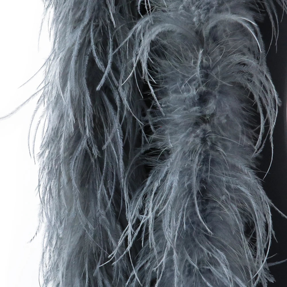 50Cm Fluffy Natural Ostrich Feather Boas Feathers for Crafts Decoration Wedding Evening Dress Decorative Christmas Tree Plumes