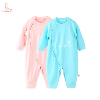 

Newborn Baby Clothes Boy Girl Rompers 0-12 months Spring Baby Clothing Costume Baby Rompers Blue 150070