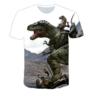 

Summer Brand New Kids Short Sleeve T-shirts Casual Baby Tops Clothing Children T-shirt animal dinosaur 3D Boys/girl T-shirt