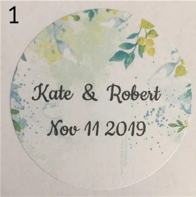 Пользовательские Свадебные наклейки самоклеющиеся этикетки персонализированные имя и подарок на свидание печати