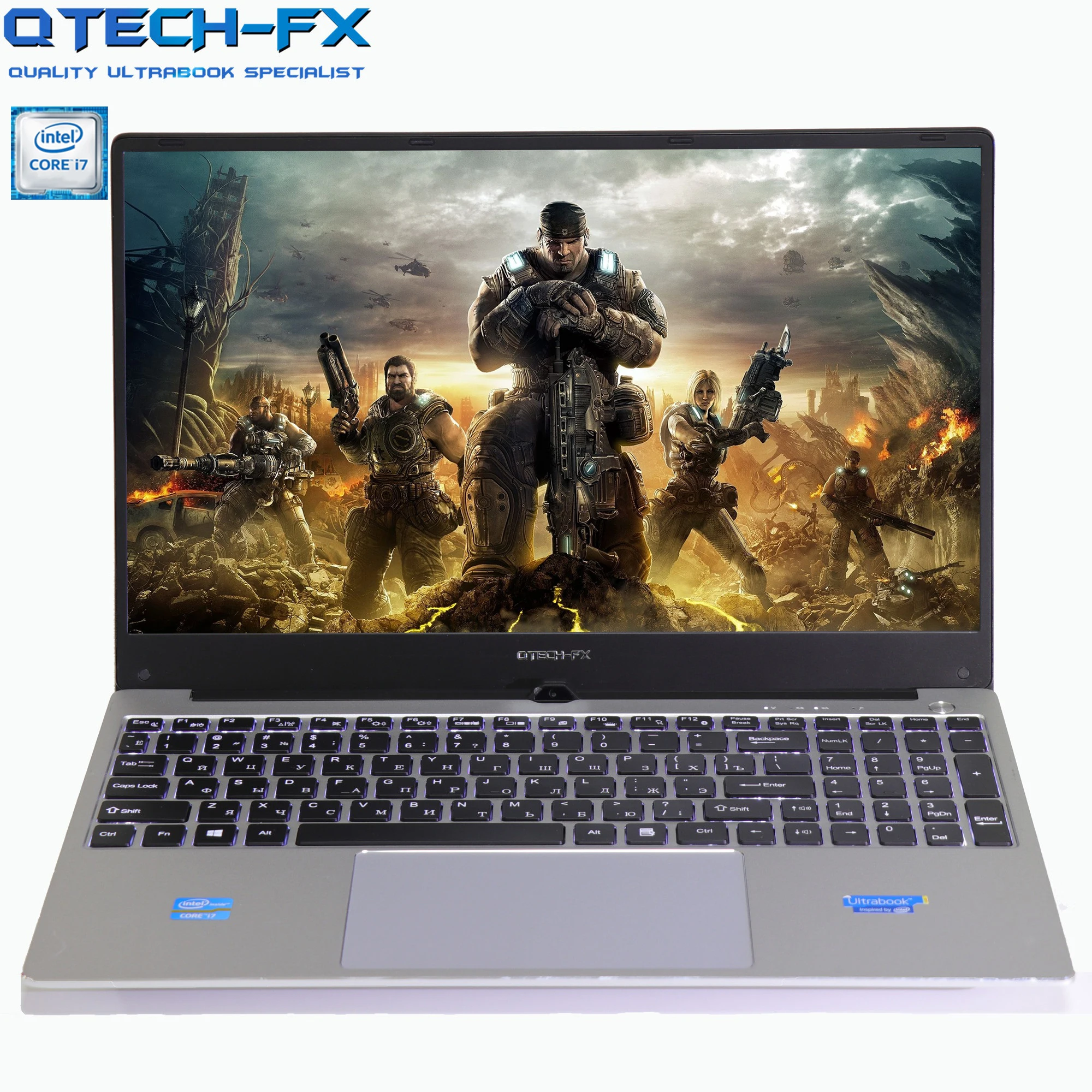 Металлический игровой ультрабук i7 16 ГБ ОЗУ 128/ 256 SSD + 750 ТБ HDD студент офис Windows 10