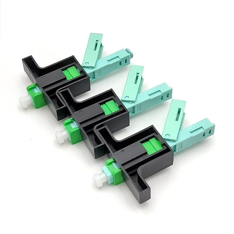 

FTTH 50PC 100 PCS SC APC Fast Connector Single-Mode Connector FTTH Tool Cold Connector Tool Fiber Optic Fast Connnector 53mm
