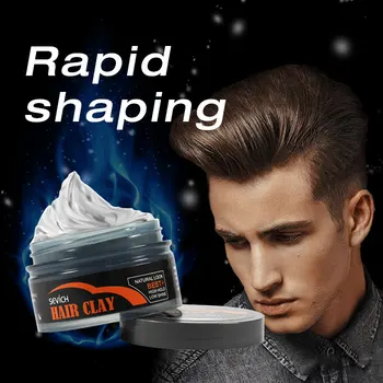 

Sevich 100g Hair Styling Clay Mud for Men Strong Hold Hairstyles Matte Finished Molding Cream Long Lasting Stereotype Hair Wax