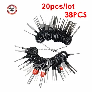 

20pcs/lot Car Plug Circuit Board Wire Harness Terminal Extraction Pick Connector Crimp Pin Back Needle Remove Tool Set 38pcs/set
