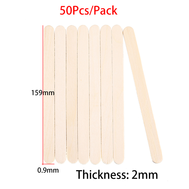 11cm Wooden Coffee Tea Ice Cream Popsicle Sticks Beverage Stir Stirrers for DIY Jewely Making UV Resin Sticks Tools