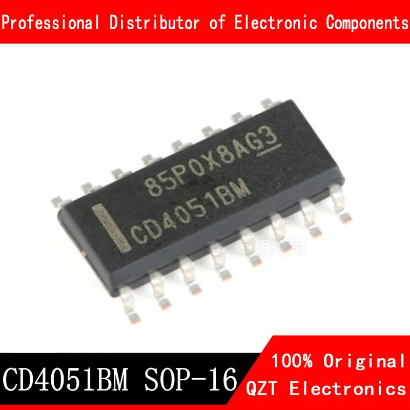 цена 10PCS CD4051BM SOP-16 CD4051 HEF/HCF/CD4051 4051 SOP16 SMD New and Original IC Chipset