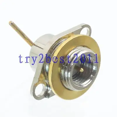 

DHL/EMS 50 Sets 1pce Connector SMA plug pin Flange bulkhead solder deck mount straight -C1