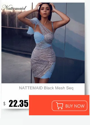 NATTEMAID летнее блестящее сексуальное платье с бриллиантами женское черное Сетчатое облегающее платье с v-образным вырезом мини Клубные вечерние платья одежда Vestidos