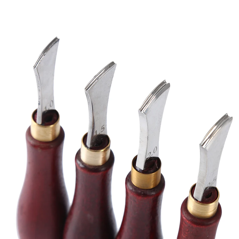 

1PC Leather Arch Edge Sector Shallow Groove Edges Cold And Hot Pressure Line Punch Embedding Thread Leathercraft Tools 1.0-2.5mm