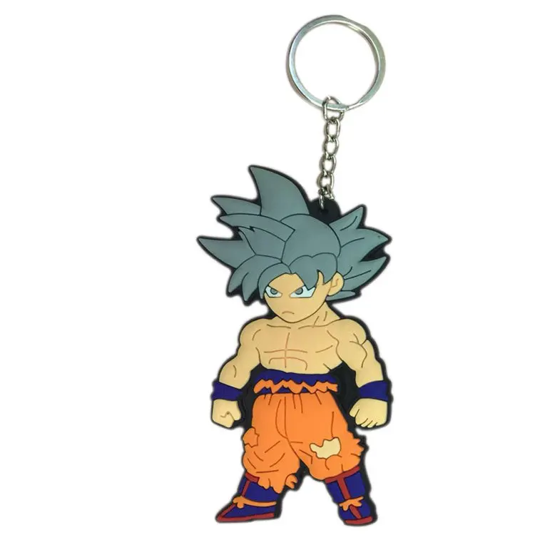 Брелок Dragon Ball Super Saiyan, брелок для ключей, кулон с драконом, рекламный подарок, двухсторонняя цепочка для ключей, Сунь Укун