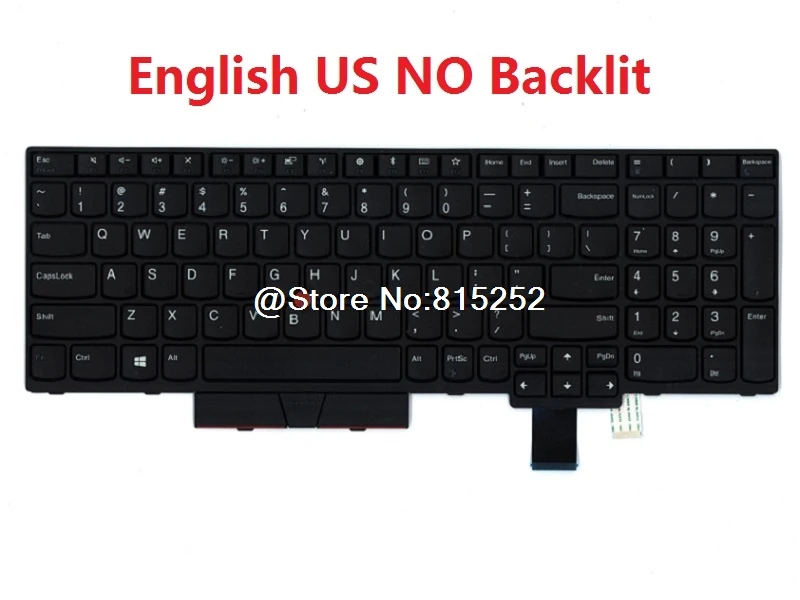 Клавиатура для lenovo для Thinkpad T580 P52S T570 P51S английский, американский, японский JP 01HX249 01HX289 01HX259 01HX219 с подсветкой