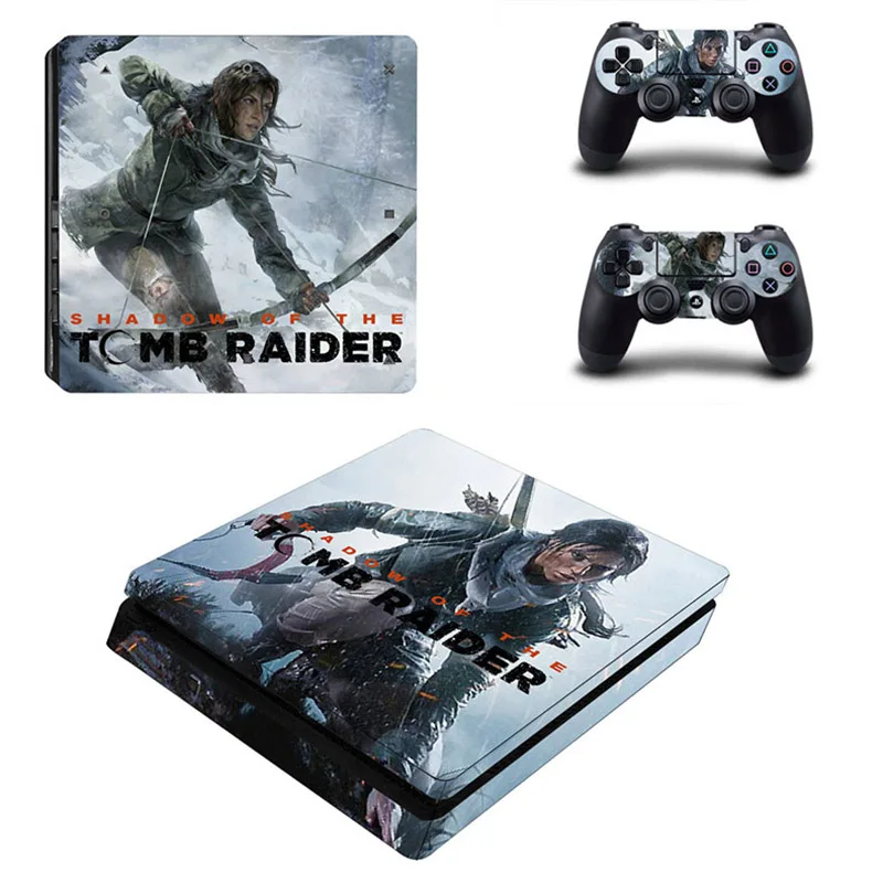 YSP4S-2794 Tomb Raider PS4 тонкие наклейки PS 4 Play станция 4 тонкие виниловые наклейки на кожу наклейки для playstation 4 Тонкая консоль и контроллер - Цвет: YSP4S-2794