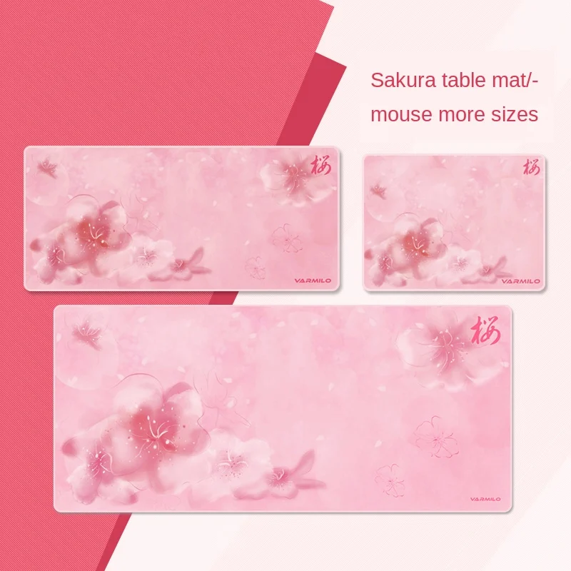 Коврик для мыши Varmilo Sakura с окантовкой игровой Настольный коврик киберспорта