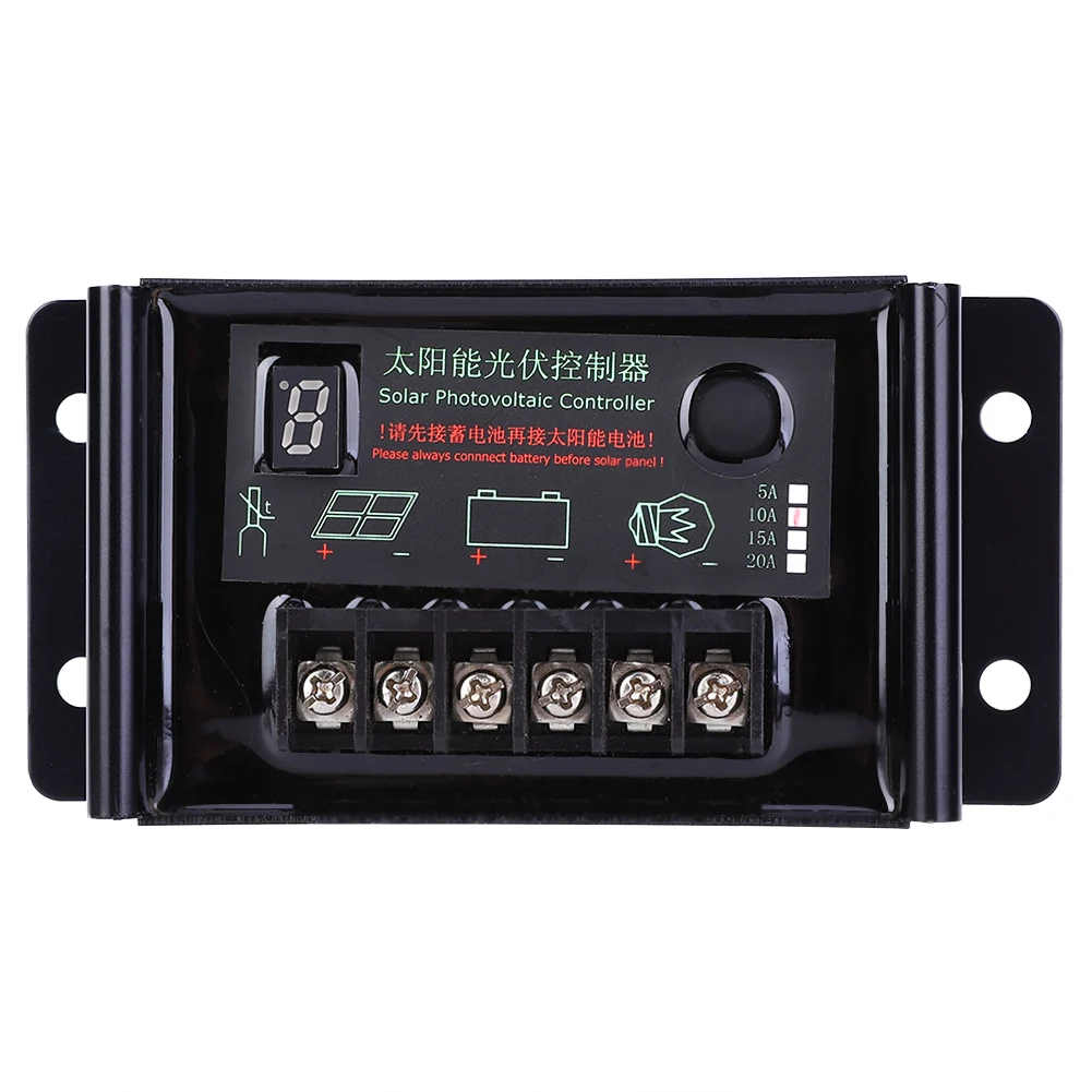 

Power Generation Controller Solar Panel Regulator Power Generation Controller Waterproof 10A 9.6V 11.1V 12.8V 14.8V 22.2V