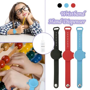 

3PC Wristband Hand Dispenser Hand Sanitizer Dispensing Silica gel Wearable Dispenser Pumps Disinfecta Wristbands Hand Band Wrist