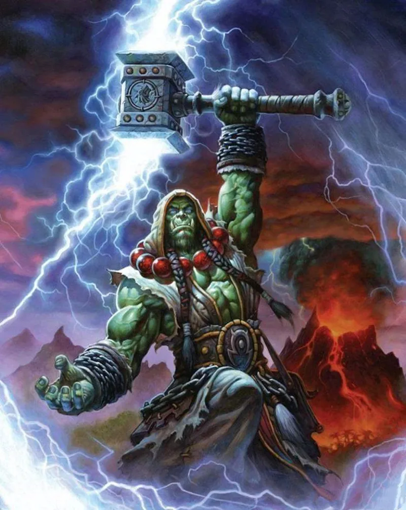 [Забавный] 1:1 масштаб 58 см Моделирование WOW Ogrim Doomhammer Смола оружие Модель взрослых детей косплей игрушки коллекция подарок