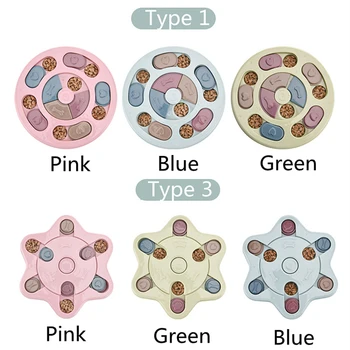 

2020 Dog Puzzle Toys Increase IQ Interactive Slow Dispensing Feeding Pet Training Games Feeder for Small Medium Puppy
