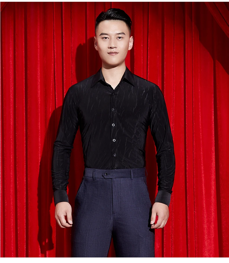 Modern dance adult male jacket long sleeves ballroom dancing waltz ballroom dancing new dance clothes