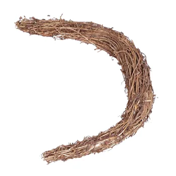 

Moon Shape Rattan For Flowers Fake Flower Decoration Frame Garland DIY Handmade Decorative Bracket