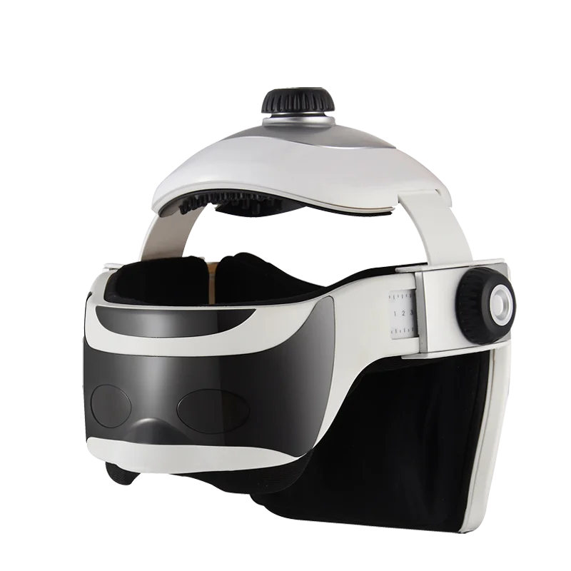 

Automatic Air Pressure Eyes Massager Helmet Dual Vibrating Electric Head Massager Relieve Stress Promote Sleep Music Massage