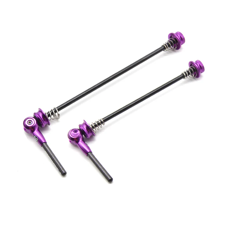 FOURIERS карбоновый ультра-светильник 43 г титановый Ti Axis шампуры QR MTB дорожный велосипед быстросъемный передний 100 задний 130/135 мм - Цвет: ROAD Purple