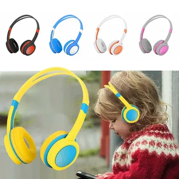 

Wired Children Headset Over-the-Ear Headphones with Audio Output Cable Kids Boy Girl Earphones for Laptop Computer Online Course
