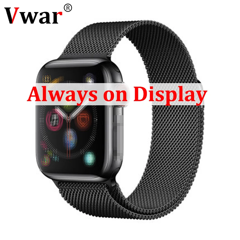  Vwar AW5 Always on Display IWO 13 Smart Watch 1:1 SmartWatch 44mm Case for Apple iOS Android Xiaomi - 4000342412357