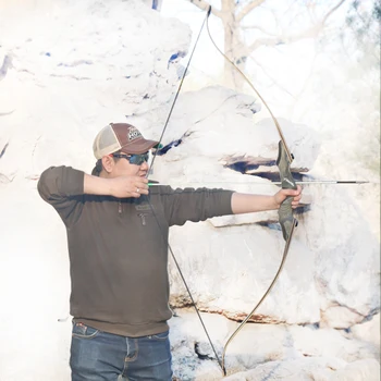 

RU Toparchery 60inch Archery Bow RH Takedown Traditional Bow Hunting Recurve Bow Handemade Wooden for Right Hand Target Shooting
