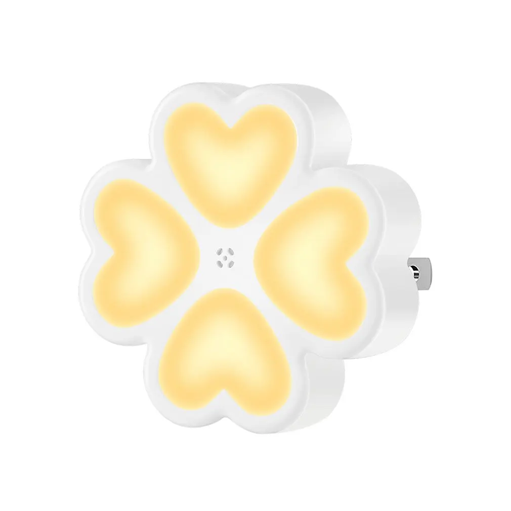 

Creative Night Light Plug-in Bedroom Bedside Led Sensor Light Children's Night Light Atmosphere Lamp Flower Shape