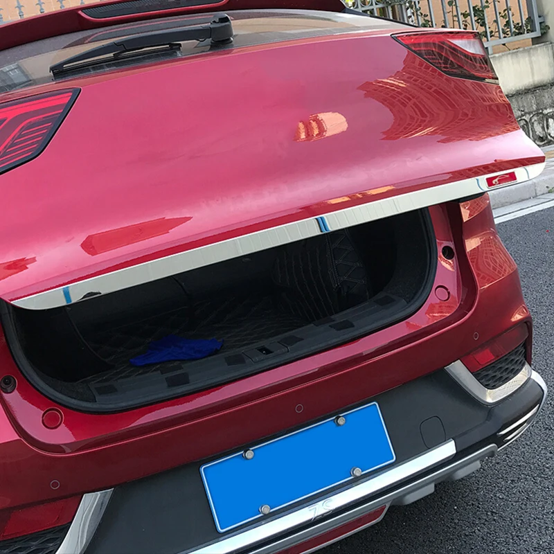 1 шт. наклейка на заднюю дверь автомобиля нержавеющая сталь для MG ZS 2017 2018 2019 |