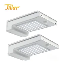 Amazon горячая Распродажа Солнечный настенный светильник Водонепроницаемая садовая лампа 72LED планшет умный ИК-датчик лампа