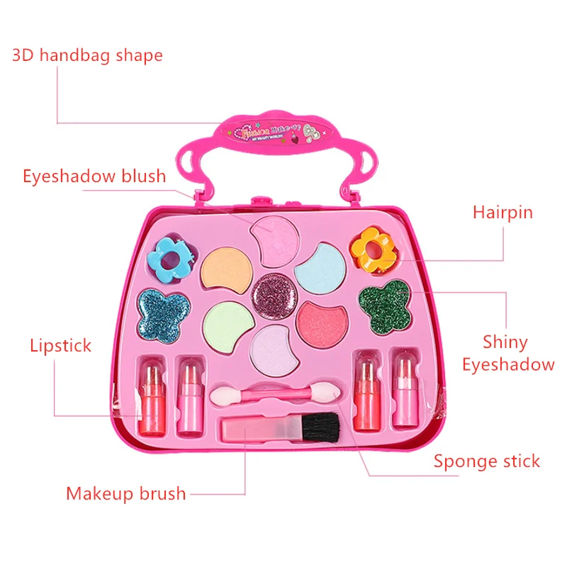 Disney princesas crianças fingir jogar brinquedos compõem kit maquiagem  conjunto seguro e não tóxico para meninas vestir caixa de presente  cosmético - AliExpress