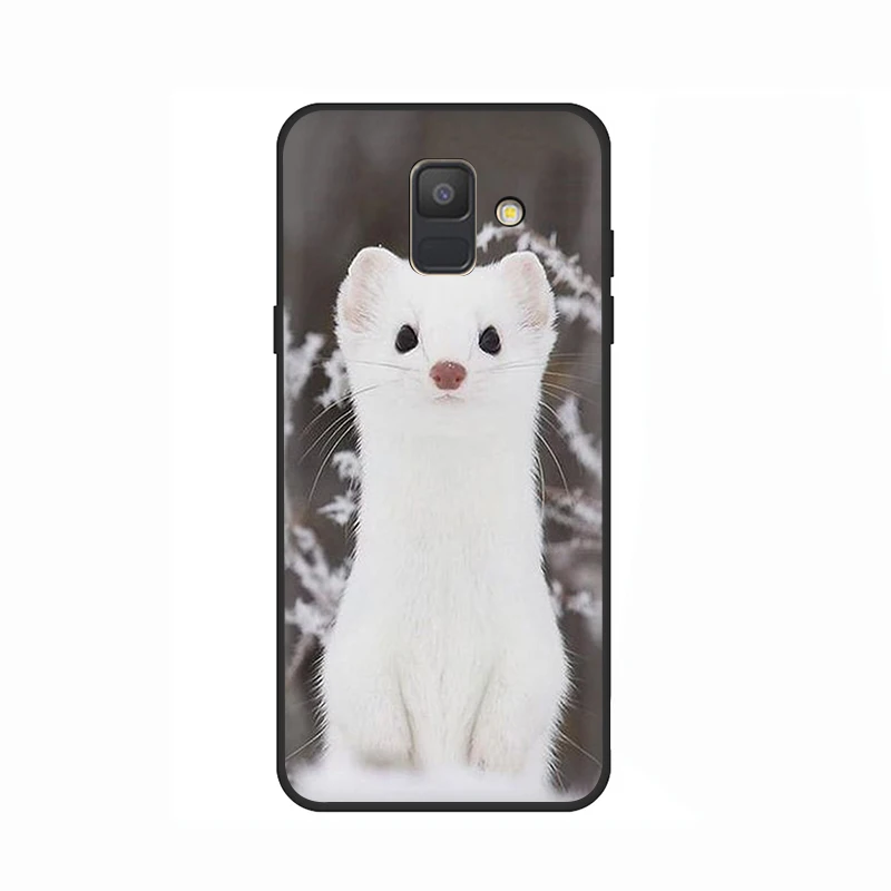 B11 Ferret Горностай мягкий чехол для мобильного телефона чехол для samsung Galaxy A6 7 8 9 A10 30 40 50 70 J6 - Цвет: B11