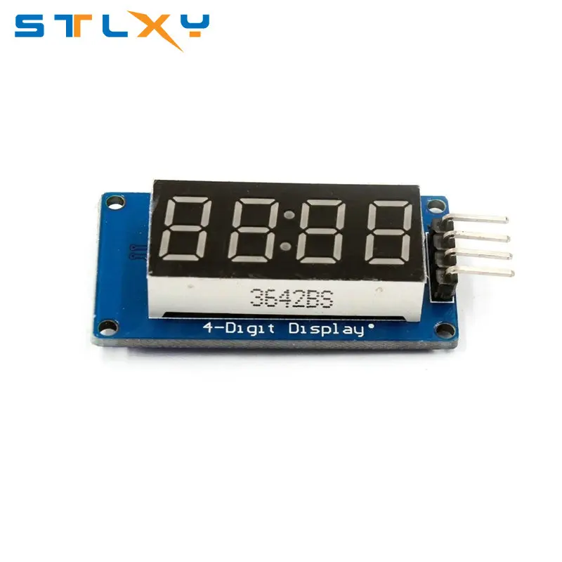 아두이노 7 세그먼트 LED 디스플레이 모듈, TM1637, 4 비트, 0.36 인치 시계, 레드 양극 디지털 튜브, 4 직렬 드라이버 보드 팩