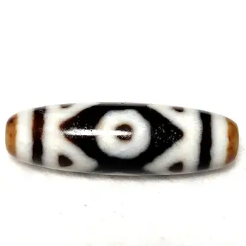 

Tibet DZI beads old black/white agate beads King Kong-3 eye DZI beads men&women jewelry bracelet necklace DIY free shipping