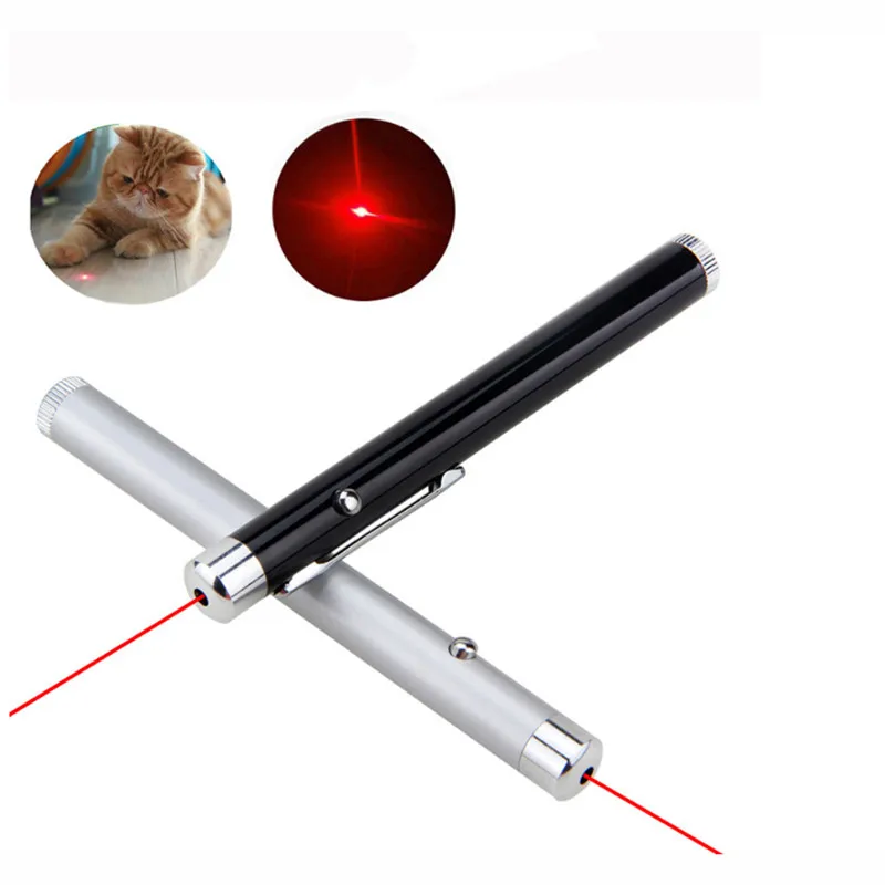 Лазерная ручка, мини круглый светильник в форме Луны, фонарь для фокусировки, светодиодный светильник, Ночной светильник, красная лазерная указка, ручка в красный горошек, кот, погоня, обучающая игрушка