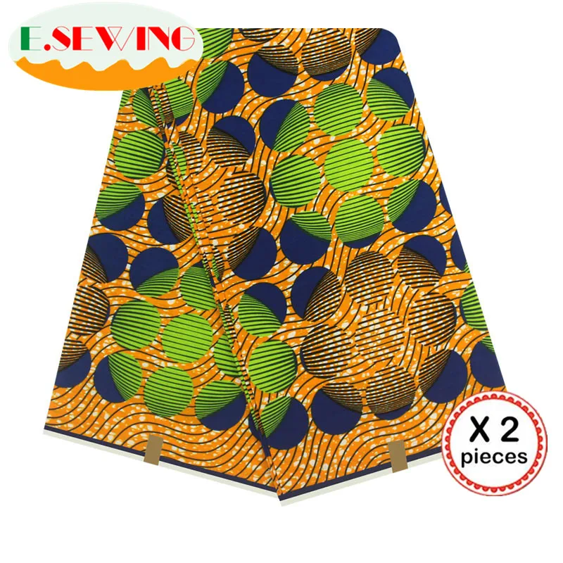 Африканская восковая ткань с принтом Анкара для шитья Анкара африканская ткань 12 ярдов нигерийская хлопковая ткань Гана для платья 81051