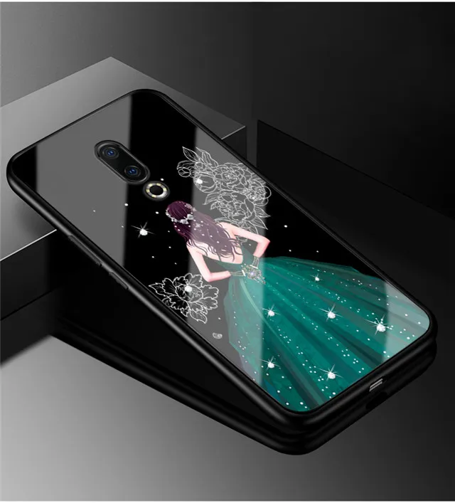 41 Для Meizu 15 чехол из закаленного стекла, жесткая задняя крышка для Meizu 15 Plus, чехол 15 Plus, мягкий бампер для Meizu15, защитный чехол s - Цвет: 41
