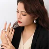 KAMIRA 925 Sterling Silver Fashion Color Abalone Shell Open Finger Ring for Women Men Charm Unique Rock Party Couples Jewelry 3