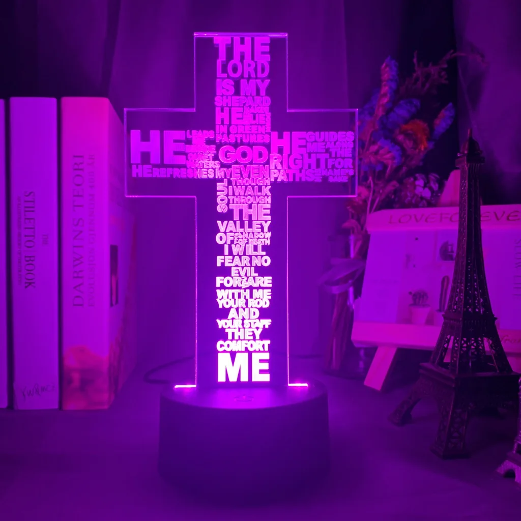Luci Dipinto Gesù,Effetto 4D A LED Con Cornice Di Cristo | Religioso LED Decorazione Cristiana Per Casa Chiesa Natale Pasqua - Foto 12