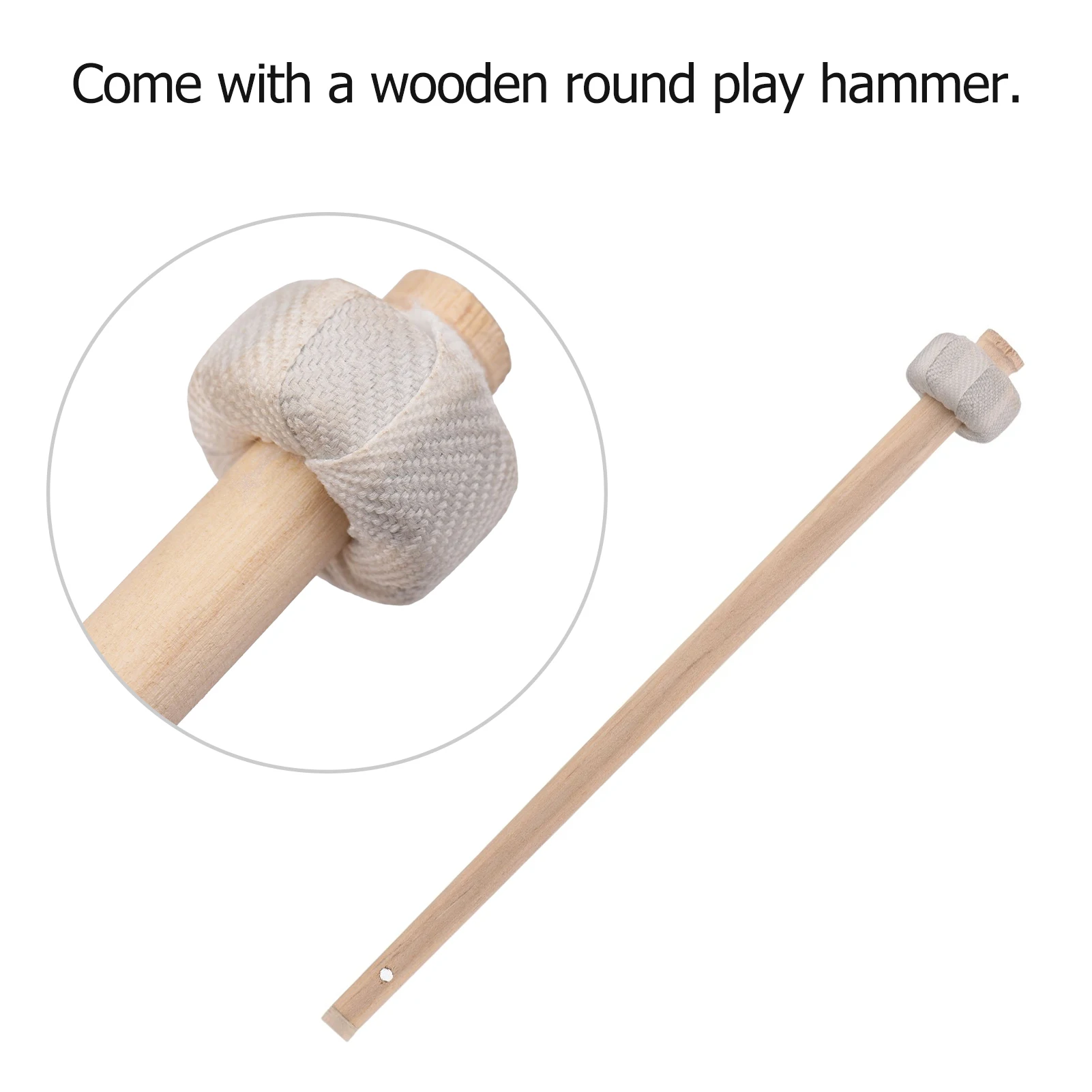Tibetan Cymbals 22 / 30 cm Hand Gong Cymbals Brass Copper Gong Chapel Opera Percussion Instrument with Round Play Hammer