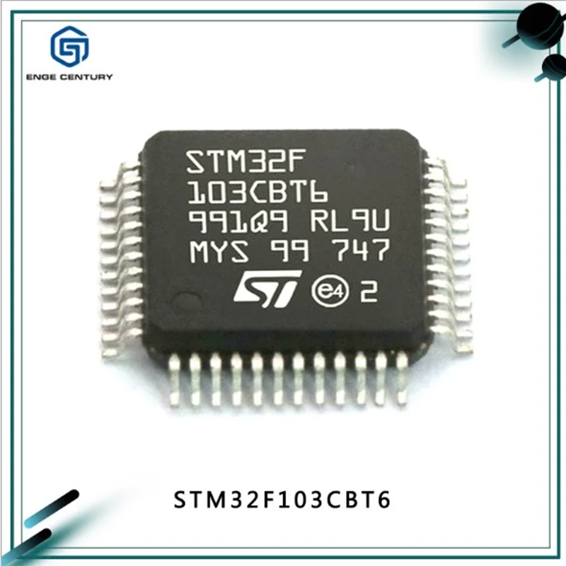 100 шт. STM32F103CBT6 LQFP-48 микро-чип управления 32-битный контроллер MCU чип микроконтроллер