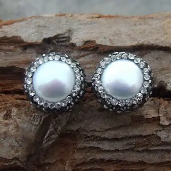 

H011213 12MM White Pearl Earrings 925 Silver Stud