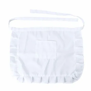 

Half Short Waist Apron Cute Kitchen Apron Waitress With Pocket Restaurant Kitchen Cook Aprons Home Cleaning Tools