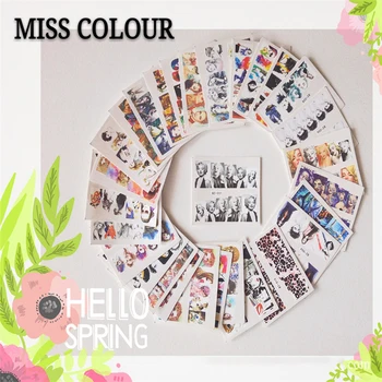 

50pcs Mixed Designs character Nail Sticker Water Transfer Decal Watermark Nail Art Decoration for Manicure Watermark DIY